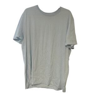 NWOT J.Crew Slim Washed Crew Neck T-Shirt Striped Blue Size 2XL